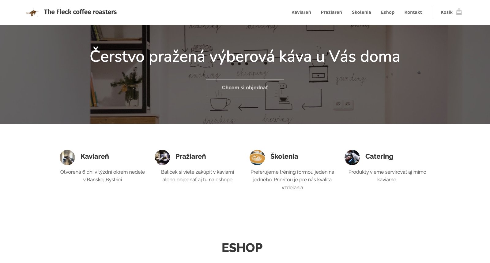 The Fleck Coffee Roasters — original website